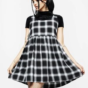 Disturbia Monochrome Checkered Mini Dress new without tags